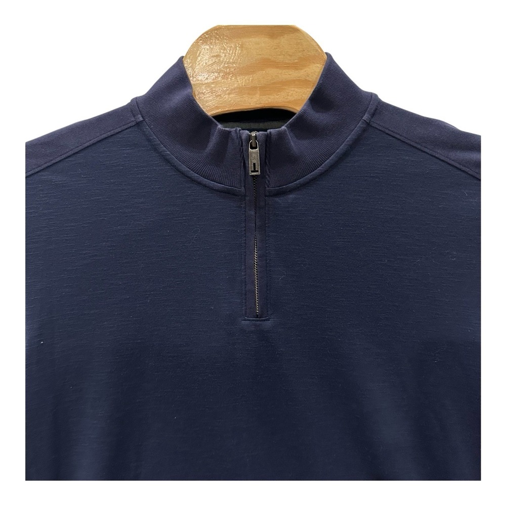 Ted‎ Baker Navy Blue Men's 6/XL 1/4 Zip Pullover Golf Caravan Outdoor Sweater
